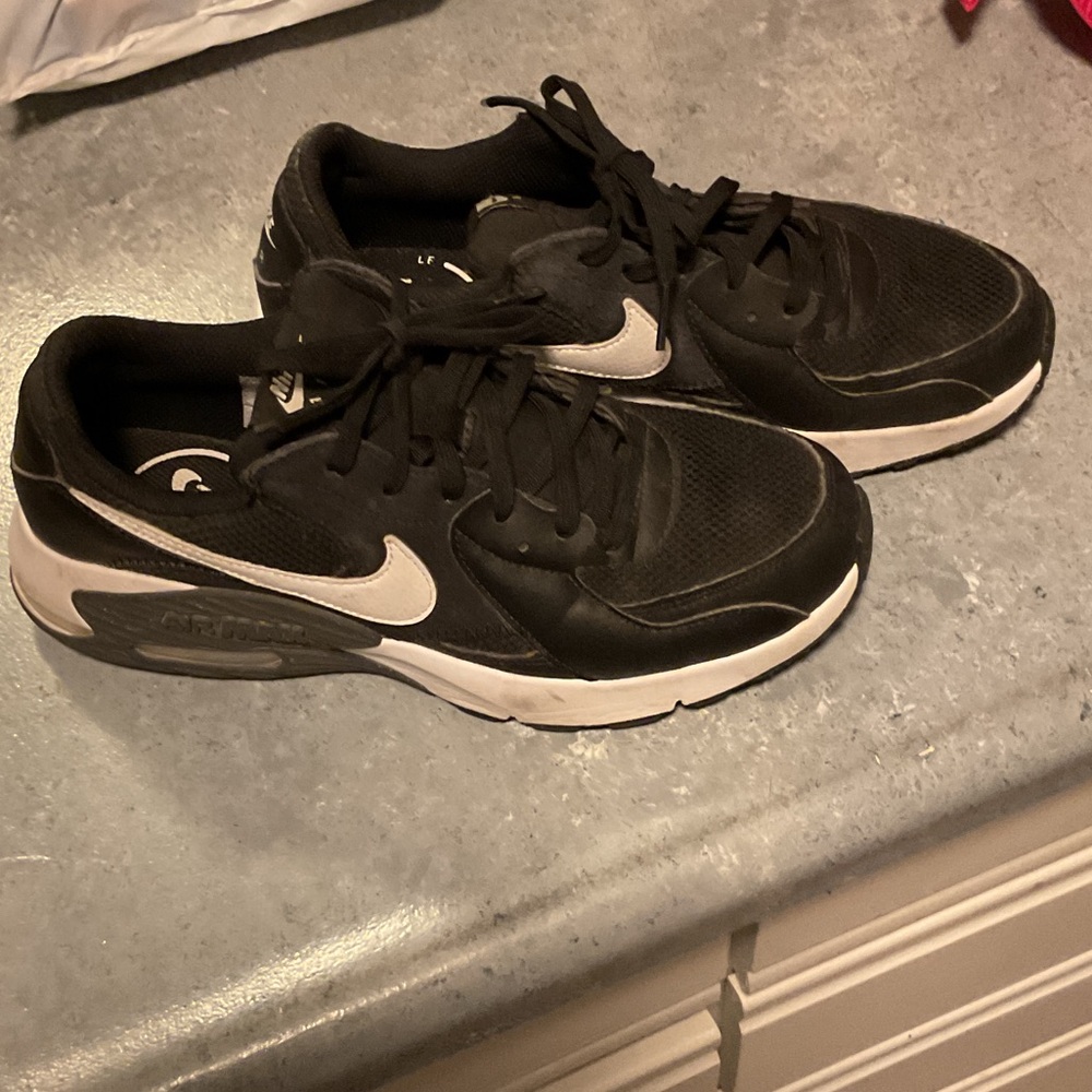 Nike Air Max Black Sneakers with White Accents